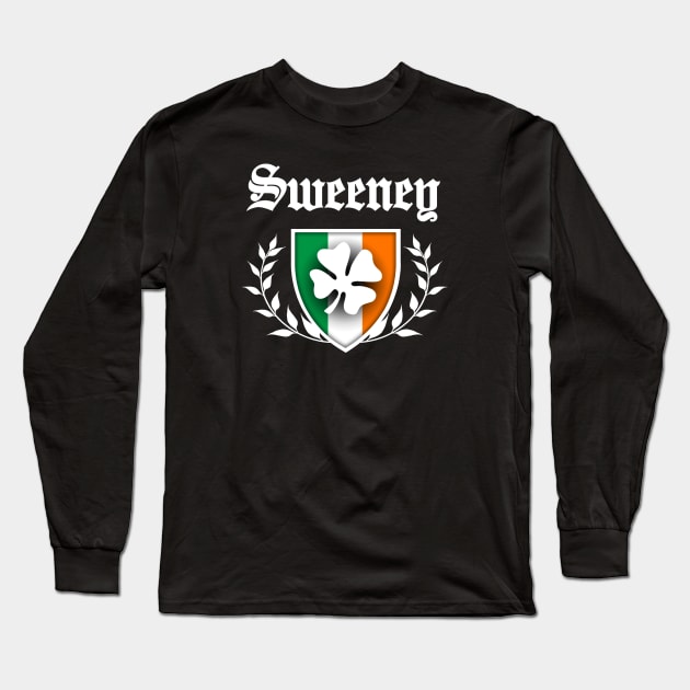 Sweeney Shamrock Crest Long Sleeve T-Shirt by robotface